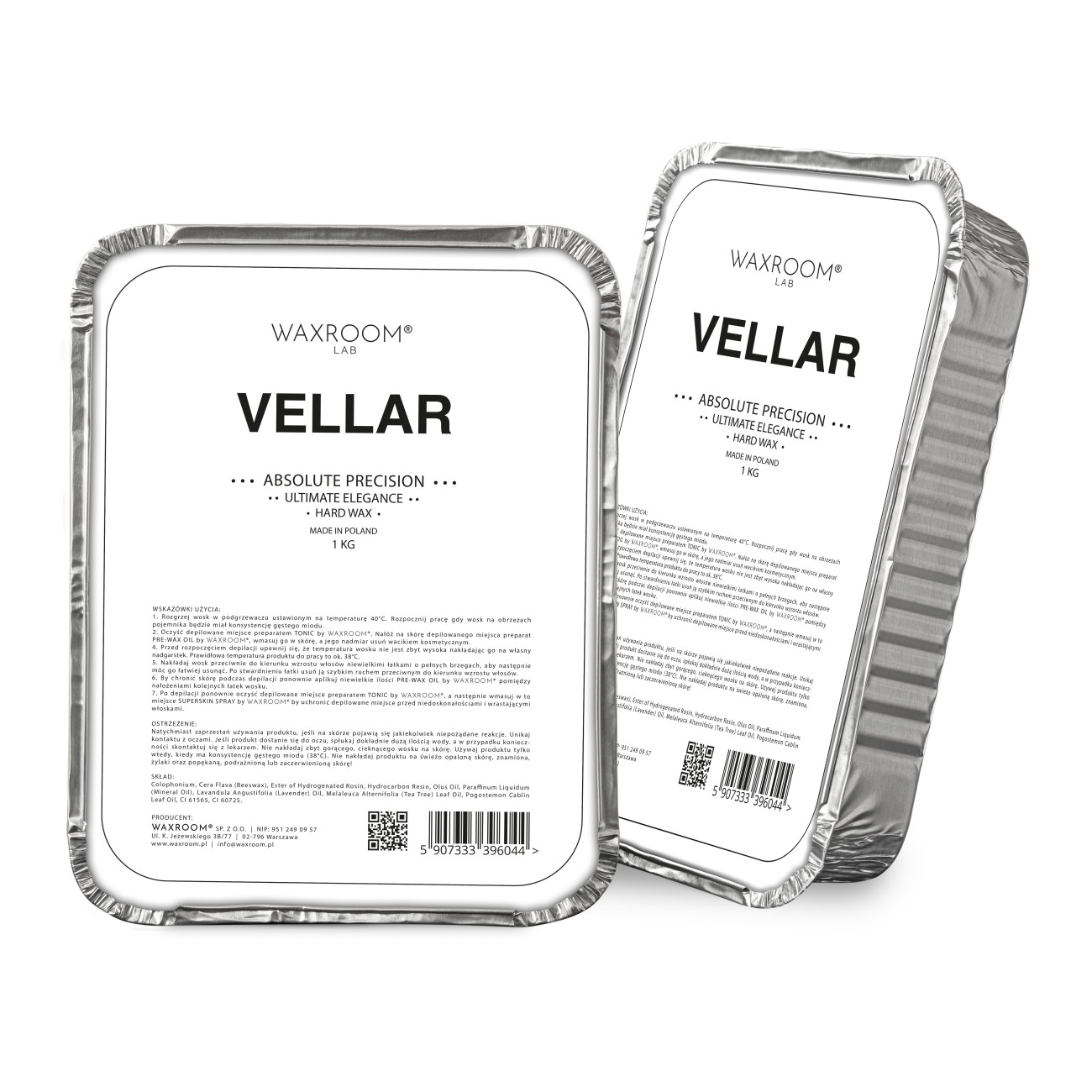 VELLAR - wosk twardy do depilacji - 1 KG